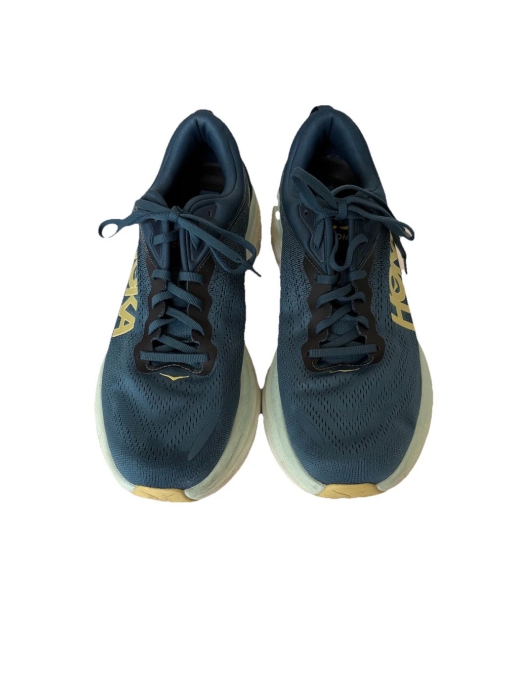 Hoka One One Bondi 8 Men’s Midnight Ocean Blue Steel Running Size 11D